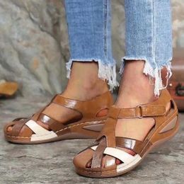 Casual Shoes Summer Women Outdoor Party Women's Sandals Lightweight Slip On Plus Size Wedge Footwear Female