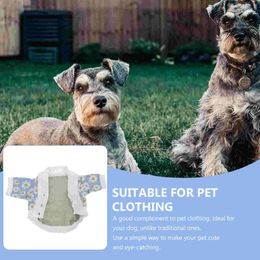 Dog Apparel Sweater Puppy Knitted Cardigan Party Pet Costume Flower Printing Cat Adorable Spring Coats