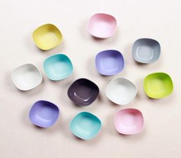 Pure Colour Mini Bowl Fruit Snack Bowls Small Bamboo Fibre Seasoning Bowl Kitchen Tableware6303416