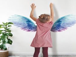 2pack Angel Wings Glowing Wall Stickers for Kids Room Luminous Wall Sticker Decals for Bedroom Living Room Wall Decoration for Kid3034533