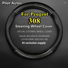 Steering Wheel Covers For 308 Cover Genuine Leather Carbon Fibre Car Women Man Summer Winter