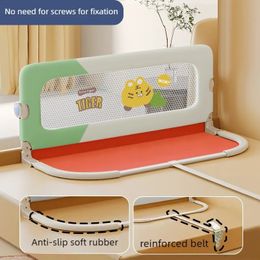 Invisible Collapsible Baby Bed Rail Guardrail Safety U-Shaped Reinforced Base Railings for Kids Unilateral Anti Fall Fence 240428