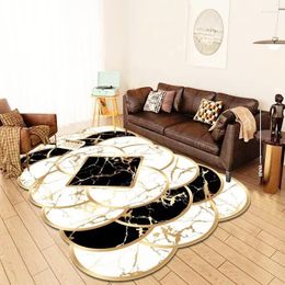 Carpets Gold Diamond Velvet Nordic Light Luxury Geometric Marble Living Room Study Bedroom Dining Bathroom Carpet Floor Mat
