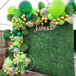 Party Decoration 121pcs Jungle Safari Balloon Garland Kit Green Latex Balloons Wedding Birthday Supplies Boy Baby Shower Kids Decor