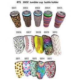 Iced Coffee Cup Handle Sleeve Neoprene Insulated Sleeves Cups Cover For 30oz 32oz Tumbler Water Bottle With Carrying Carrier Bags4236799