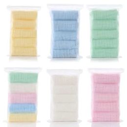 Towels Robes 5Pcs Cotton Towels Handkerchief Baby Towel Gauze Baby Bibs Bathing Feeding Face Washcloth Wipe Cloth Drop Shipping