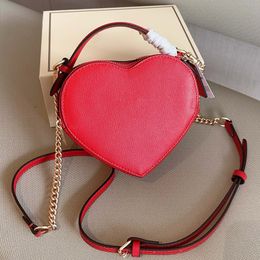 Ladies Fashion Love Bag Designer Bag Luxury shoulder bag tote bag chain Heart shaped bag leather womens Crossbody bag Underarm bag