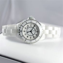 Marca de moda Ceramic Watch H0968 32 38 mm Resistente a água de luxo Feminino Full Faltz Watches High-end Wristwatches Relogio 342p