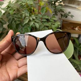 Sunglasses France Luxury Designer Brand Cat Eye Women Tortoise Acetate Brown Lens BL1564SSunglasses 256z