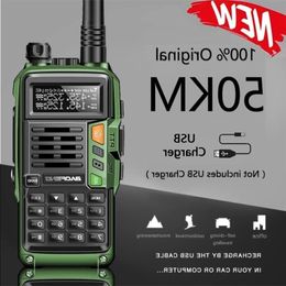 Green BAOFENG Transceiver Plus 10W 50KM Two Handheld With Talkie VHF UHF UV-S9 Powerful Walkie Dual Ham UV-5R Band Way Radio 210817 Davwp