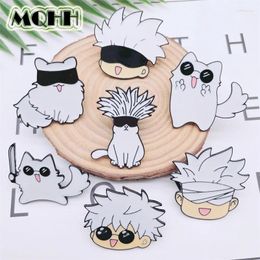 Brooches Creative Anime Characters Animals Enamel Pins Spells Fight Back Handsome Avatars Kittens Alloy Brooch Badges Punk Jewellery Gifts