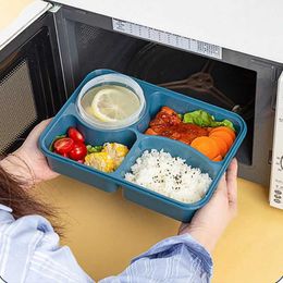 Lunch Boxes Bags 4/5 Compartment Lunch Box with small bowl Bento Box for School Kids Office Worker Microwae Heating Food Container Storage Box