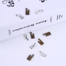 2015New fashion antique silver copper plated metal alloy hot selling A-Z Alphabet letter M charms floating 1000pcs lot #013x 301c
