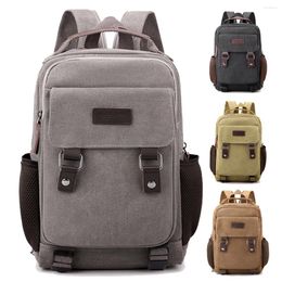 Backpack Small Mens Canvas Casual Backpacks For Men 2024 Mini Male School Bag Rucksack Man Multi-function Crossbody Travel
