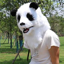 Party Masks Halloween Panda Role Playing Costume Mobile Mouth Mask Christmas Chin Q240508