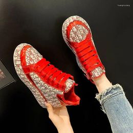 Casual Shoes Female Spring And Autumn Rhinestone High-top Sports Fashion Board Thick Soles Full Of Diamonds