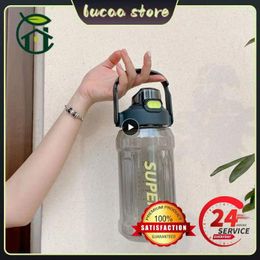 Water Bottles Reusable Bottle Lock Design Spill Prevention High Capacity Heat Resistant Solid Not Easy To Fall Off Kettle With Straw