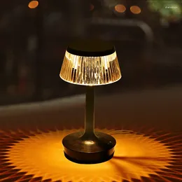 Table Lamps USB Atmosphere Diamond Lamp Led Touch Night Lights For Bar Coffee Store Bedroom Bedside Indoor Decor Three-color Desk