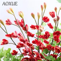 Decorative Flowers Artificial Flower 96cm 7 Heads Orchid Fake Holiday Home Furnishing Living Room Garden El Decoration Simulation Orchids