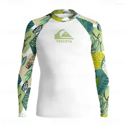 Women's Swimwear Men's Long Sleeve Surf Shirt Rashguard UV Protection Beach Sunwear UPF 50 Gym Clothes Skins Surfing Shirts