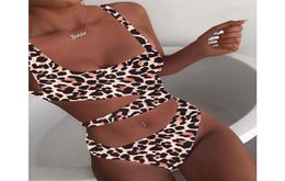 Leopard Print Sexy One Piece Swimsuit Women Bandage Swimwear Push Up Monokini Bathing Suits Beach Wear Swimming Suits8932288