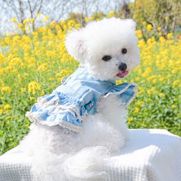 Puppy Dog Dress,Cute Flower Pattern,Princess Cat Dresses Dog Skirt for Small Girl Dogs 3169
