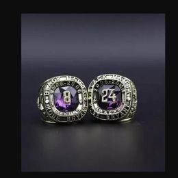 American men's professional basketball legend number 8 and 24 classic number souvenir ring 332k