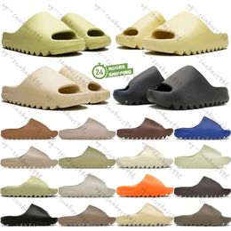 Designer Slipper Slider yyeezzyy Fashion Black White Brown Beige Blue Green Orange Resin Beach Men's and women's outdoor casual slippers