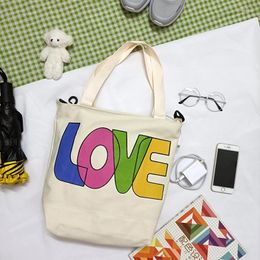Shoulder Bags For Young Girl 2024 Bag Women's Eco Casual College Style Bookbags School Reusable Shopping Handbag