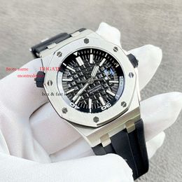 Mens Brand Mechanical Ceramics Calibre Wristwatches Glass 15710 Designers Watches Top 42Mm 15703 14.1Mm Men SUPERCLONE Designer Aaaaa S 3196