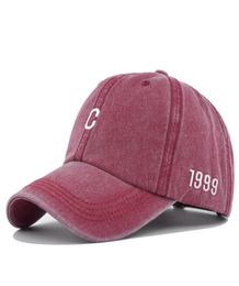 Whole new ladies washed cotton casual hat denim solid color letter embroidery rebound cap men039s baseball cap trucker outd9158077