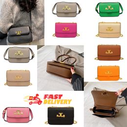 Fashion Designer Totes Bag Crossbody Bags Luxury Shoulder Bags Shopping Soft Leather Side Red Orange Female Commuter Handbag Chain Briefcases styles