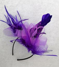 Purple Spider Witch Child Halloween Children Show Hat Handmade Headband DPZX6002061