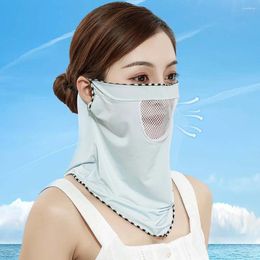Scarves Cycling Multi-functional Dew Nose Silk Neck Protection Sun Scarf Face Cover Mouth Mask