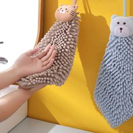 Towels Robes Cute Chenille Soft Hand Towel Chinese Style Quick-Dry Absorbent Cartoon Wipe Handkerchief for Home Bathroom Embroidery Towels