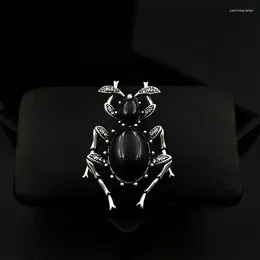 Brooches Exquisite Vintage Ant Brooch Women's Suit Neckline Badge Luxury Chic High-End Corsage Pin Insect Accessories Clothes Jewelry1866