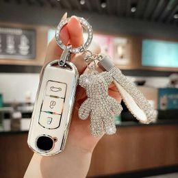 Car Key New Tpu Car Remote Key Case Cover For Mazda 2 3 6 Atenza Axela Demio CX-3 CX7 CX-9 CX-5 CX5 2015 2016 2017 2018 2019 Keychain T240509