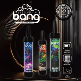 Bang Bar 36000 puff vape bang bangbox bangking disposable e-cigarette 12 flavours choose 40ml 650mah rechargeable battery adjustable airflow DTL vaping mesh coil