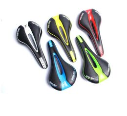 Shock Absorbing Hollow Bicycle Saddle MTB Road Bike Cycling Skidproof Saddle Seat Silica Gel Cushion Seat Leather Front Seat3855362