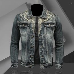 Men's Jackets Harajuku Fashion Korean Style COTTON Casual Spring Autumn Vintage Slim Motorcycle Coat Streetwear Denim Jacket For Men