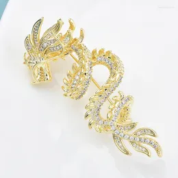 Brooches Wuli&baby Flying Dragon For Women Unisex High Quality The Year Of Lucky Animal Party Office Brooch Pins Gifts