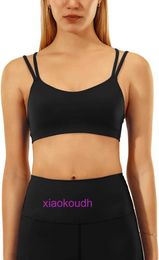 Designer LuL Yoga Outfit Sport Bras Women High Support Meivso Womens Seamless Sports Bra Long Thin Shoulder Strap No Steel Ring Exercise