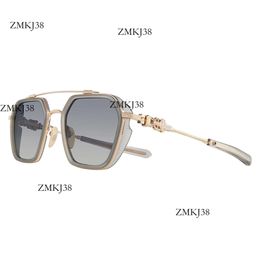 Chromes Sunglasses Classic Retro Trend Brand Designer Sunglasses Hearts Sunglasses Men's New Pilot Windshield Sanskrit Cross Sunglasses Luxury Fashion 165