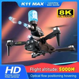 Drones K11 Max Drone and Water Bomb Professional Aerial Photography Aircraft 8K Three Camera Obstacle Avoidance Folding Four Helicopters d240509