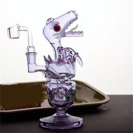 Two Colours Fab Dino Pipe 145mm Female Joint Oil Rig with Showerhead Per Hookahs In Stock4539720