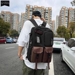 Backpack Men's Large Capacity Functional Travel Backpacks For Men Multi-function Male School Bag Cool Bookbag Youth