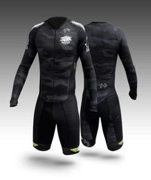 Racing Sets No Cushion Suit Long Sleeve Triathlon Mens Speed Roller Skate Skinsuit Kit Fast Skating ClothingRacing SetsRacing6227309