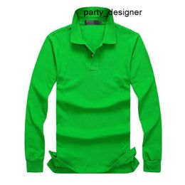 New Hot Sell 19color Polo Shirt Men Crocodile Solid Long-sleeve Summer Casual Mens Slim Polos M-4xl ggitys CWX1