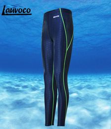 Professional Mens Swim Briefs Trunks Swimming Shorts Plus Size 3XL Long Pants Quick Dry Skin Men Swimwear Wetsuit Swimsuit5462229