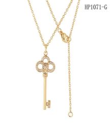 Whole fashion key necklace stainless steel Jewellery gold chains designer Jewellery womens diamond necklace fashion necklace233O9498359